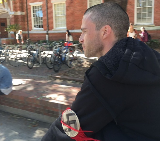 School officials respond to man wearing swastika armband at University of Florida