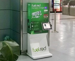 A FuelRod kiosk at Orlando Sanford International Airport - Image via FuelRod | Twitter