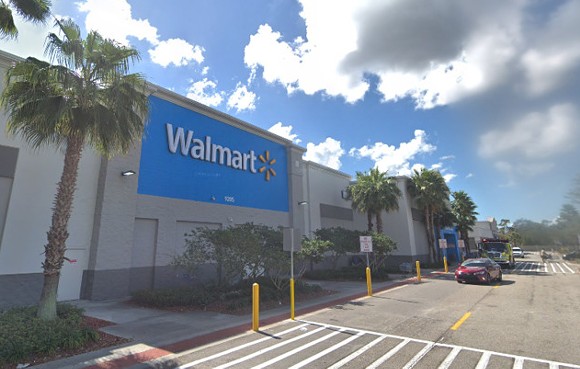 A Gibsonton Walmart was evacuated on Sunday. - Photo via Google Maps
