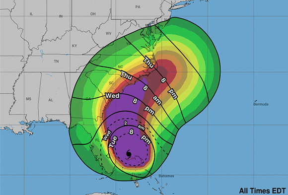 Florida likely to avoid a direct hit, but Category 2 Hurricane Dorian will still cause damage