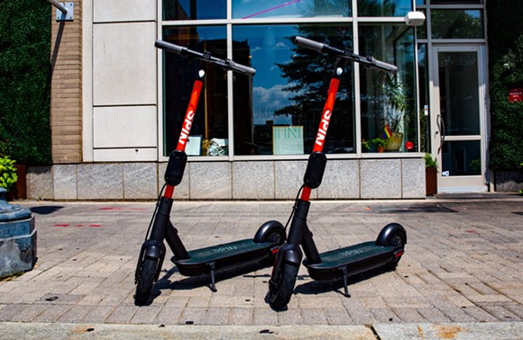 Spin scooters can be conveniently left anywhere in town. Just make sure to park them safely. - Courtsey of Spin