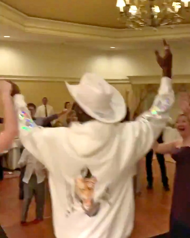 Lil Nas X crashes Orlando wedding reception at Disney World