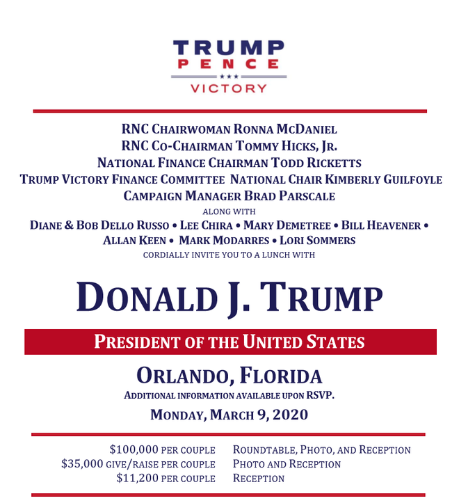 Trump heads to Seminole County for fundraiser in March (2)