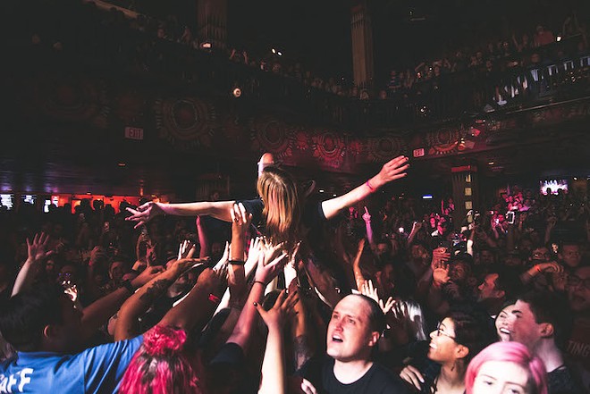 Audience at Motion City Soundtrack's House of Blues show - Photo by Ian Suarez for Orlando Weekly