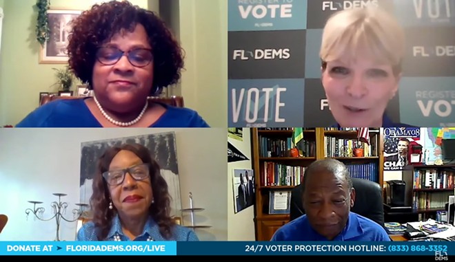 The Florida Democratic Party's virtual convention on Friday - Screenshot via Florida Democratic Party/YouTube