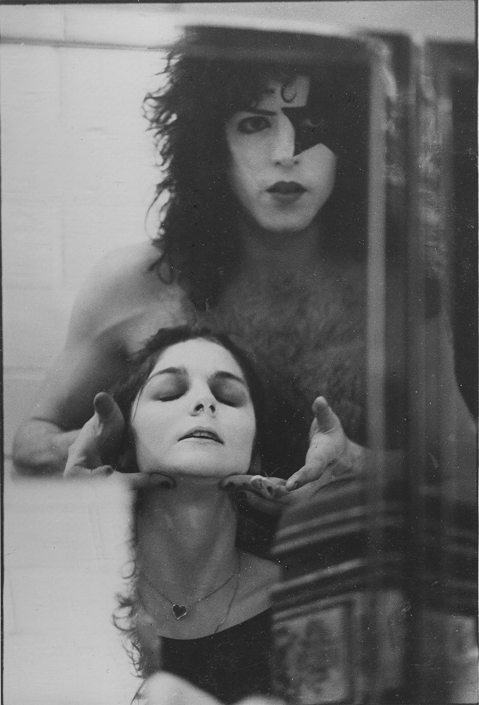 Jaan Uhelszki gets the KISS treatment with Paul Stanley. - BARRY LEVINE