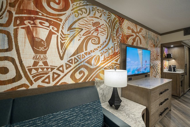 An updated Moana-themed room at Disney’s Polynesian Village Resort at Walt Disney World - Image courtesy of Disney