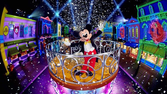 The “We Love Mickey!” Projection Show at Hong Kong Disneyland - IMAGE VIA DISNEY