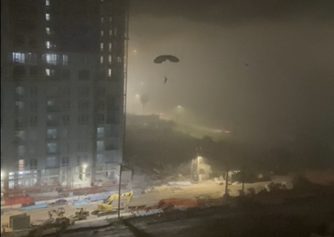 Florida Man BASE jumped off a construction crane on New Year's Eve
