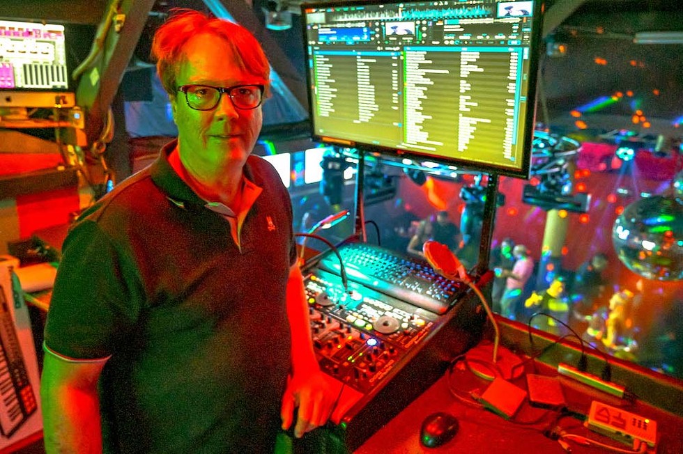Barbarella owner (and resident Saturday night DJ) John Gardner - Photo by Jim Leatherman
