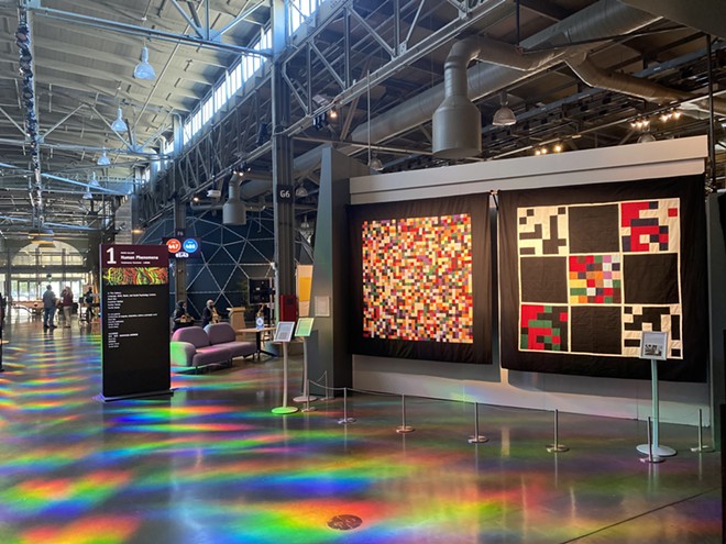 John Sims's Pi quilts are on display at San Francisco's Exploratorium, where he is artist in residence. - COURTESY PHOTO