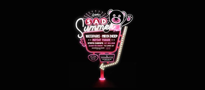 The Sad Summer Festival will stop by Orlando with artists like Mayday Parade, Magnolia Park and Waterparks on July 15. - VIA SAD SUMMER FESTIVAL WEBSITE