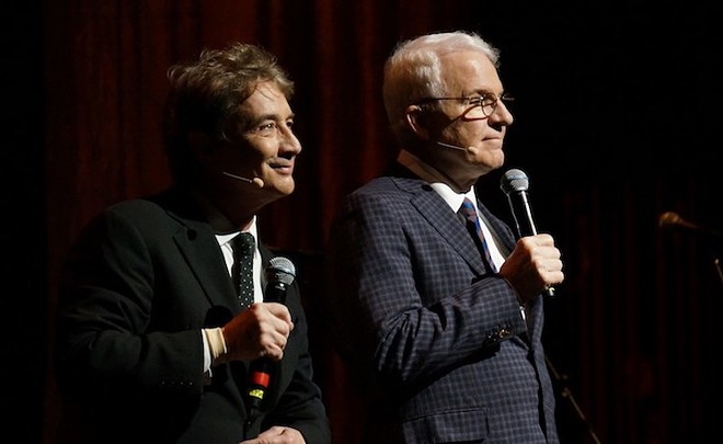 Steve Martin and Martin Short, circa 2016 onstage in Orlando - Photo by Michael Lothrop