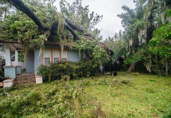 Home damange in Central Florida after Hurricane Ian - Photo by Matt Keller Lehman