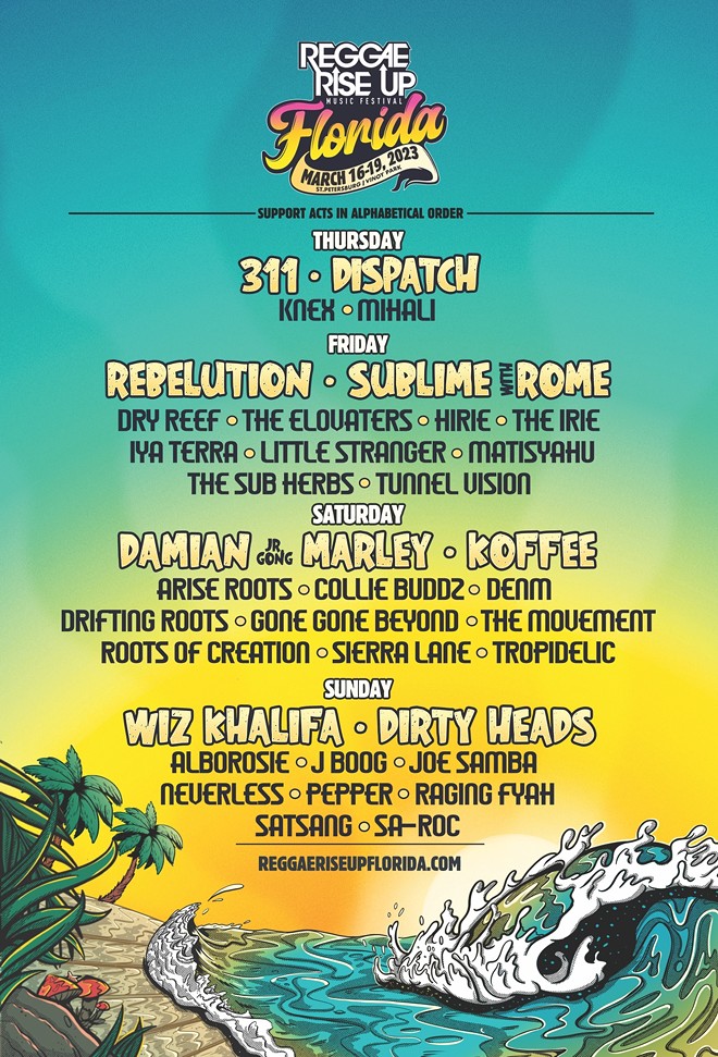 311, Damian Marley among headliners for St. Pete's Reggae Rise Up 2023 (2)