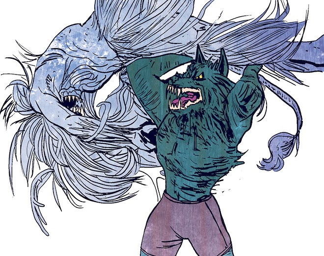 Alison Sampson's art from Werewolr by Night, written by Owl Goingback - Image courtesy Marvel