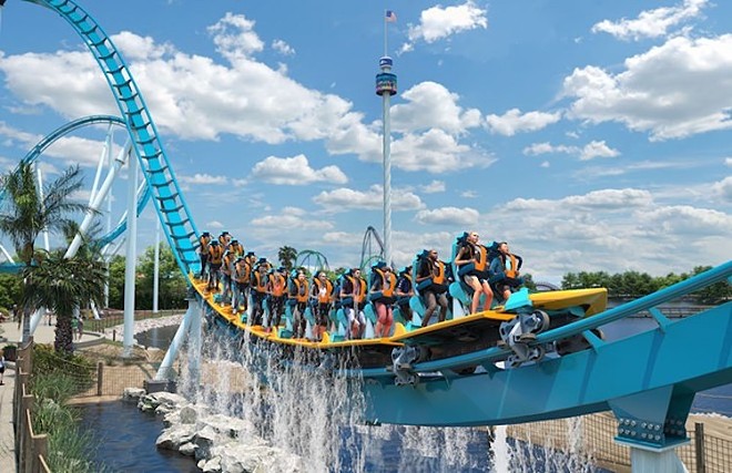 An opening date has been announced for new SeaWorld coaster Pipeline - Rendering via SeaWorld Orlando