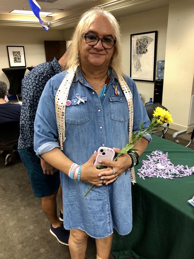 Andrea Montanez, a community organizer in Orlando, wants to spread joy to transgender Floridians who feel targeted by anti-LGBTQ legislation. - photo by McKenna Schueler