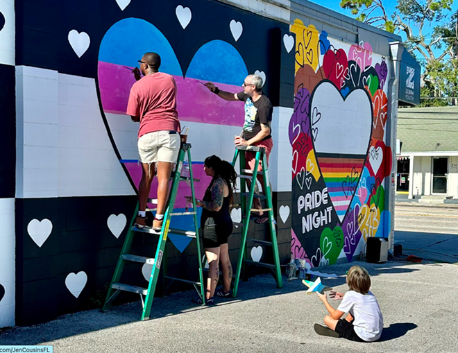 Orlando rallies to repaint murals vandalized with anti-LGBTQ+ messages, hate symbols | Orlando Area News | Orlando