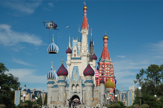 Cinderella castle gets Russian makeover to welcome Trump to Hall of Presidents