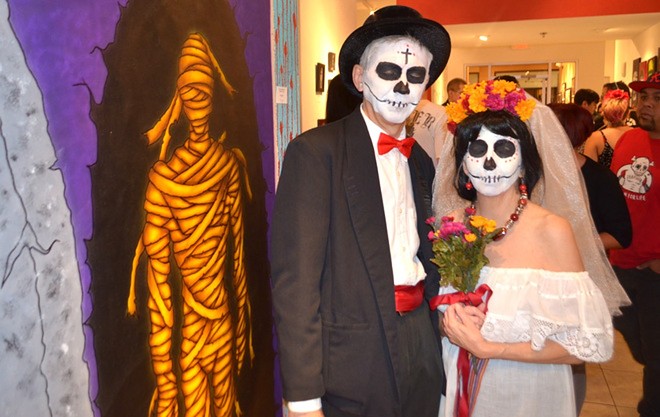 The annual D&iacute;a de los Muertos and Monster Party is a Halloween-inspired art exhibition and street party in and outside CityArts - photo by Joey Borroto