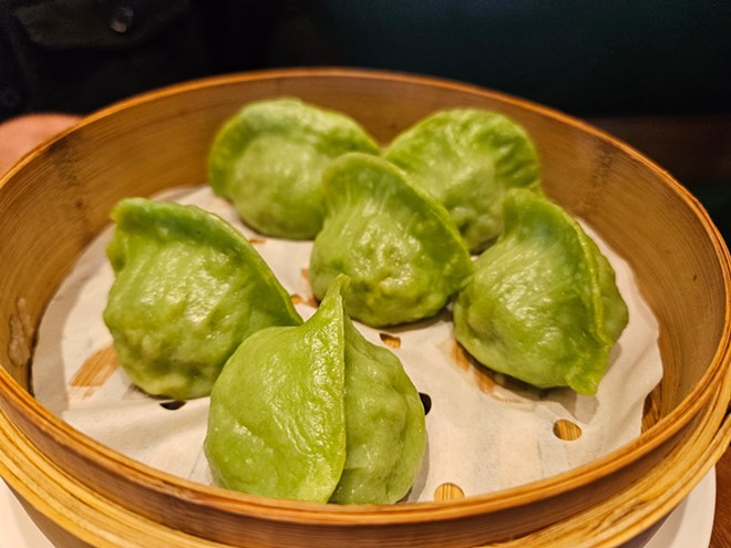 Green veggie dumplings - Photo by Faiyaz Kara