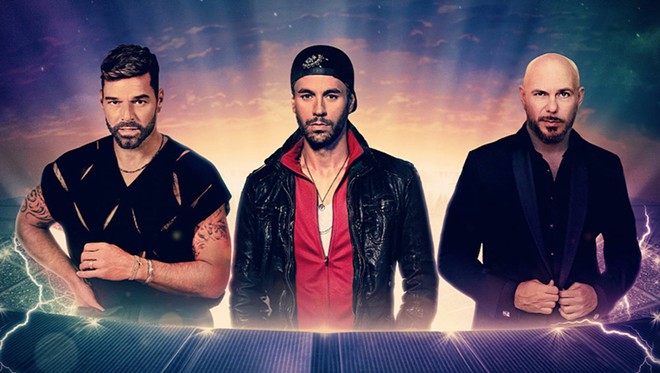 The holy trilogy of Pitbull, Ricky Martin and Enrique Islesias take Orlando - image courtesy of the venue