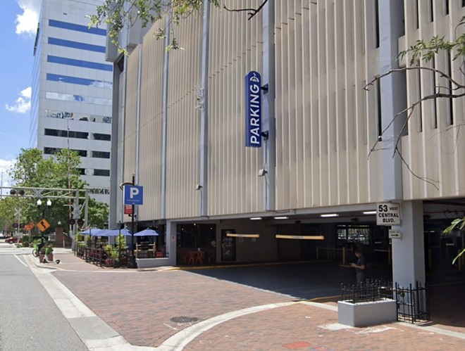 Downtown Orlando's Central Boulevard garage - Image via Google Maps