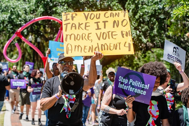 The Yes on 4 rally and March at Lake Eola Park - Photo by Matt Keller Lehman