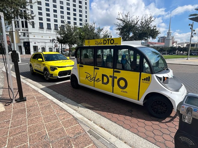 Electric vehicle shuttle service Ride DTO launches in Orlando, Florida. - photo courtesy City of Orlando