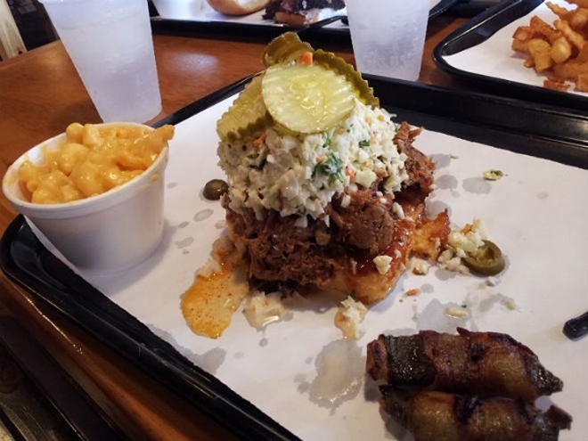 SIx Shooter with smoked jalapenos and mac-and-cheese should be Orlando's signature dish, IMO. - ORLANDO WEEKLY