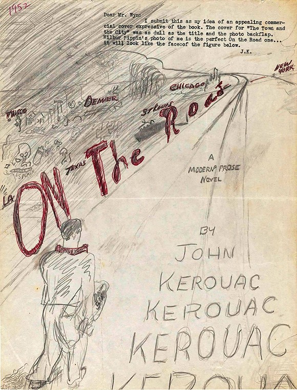 Original cover sketch for On the Road - Jack Kerouac