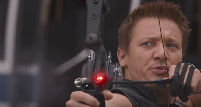 Disney releases promotional photo of Hawkeye holding a bow like an idiot (2)