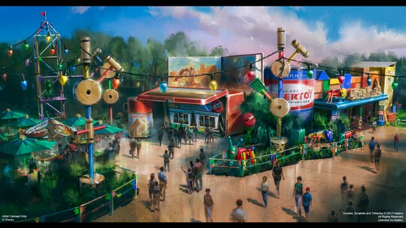 Disney releases details on novelty-sized snack kiosk at Toy Story Land