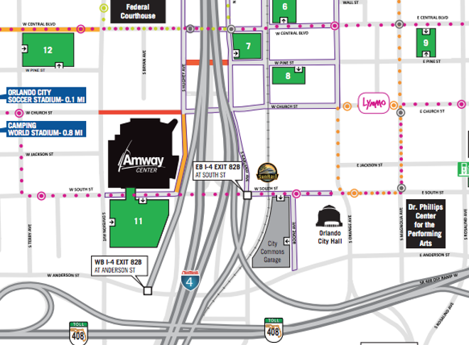 Saturday will be a traffic nightmare in downtown Orlando