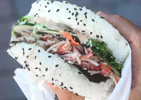 You can now get these ridiculous sushi burgers in Mount Dora
