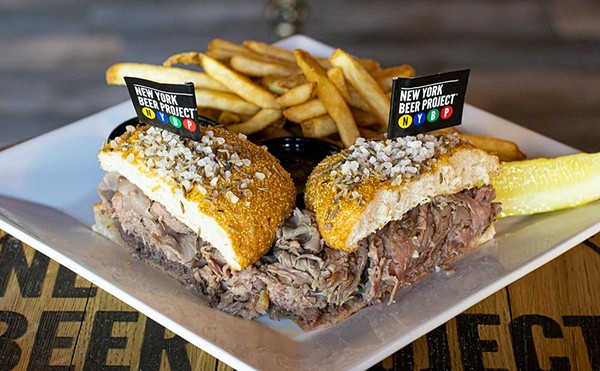 Beef on weck at New York Beer Project