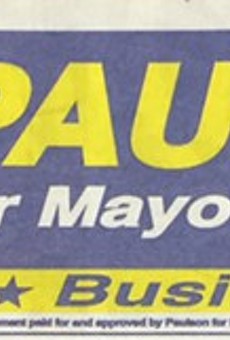 Local artist says Paul Paulson refuses to pay for using campaign illustration