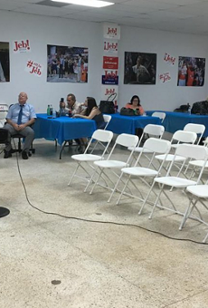 This is what the Jeb Bush watch party looked like in Miami