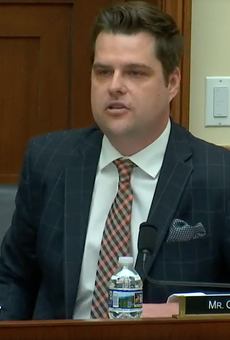 Florida Rep. Matt Gaetz can't support transgender protections because Trump could declare himself  'first female president'