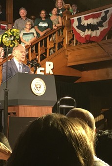 Biden says Trump is 'dangerously uninformed' during Orlando rally