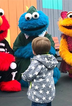 Country pop star Carrie Underwood visited Sesame Place in Langhorne, Pennsylvania with her son Isaiah.