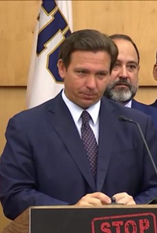 Florida gov. Ron DeSantis called Florida "America's West Berlin" during a news conference on Monday.