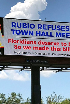 This billboard makes a reasonable point about Marco Rubio