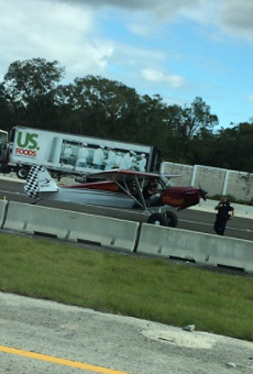 Some guy just landed a plane on I-4 during rush hour traffic