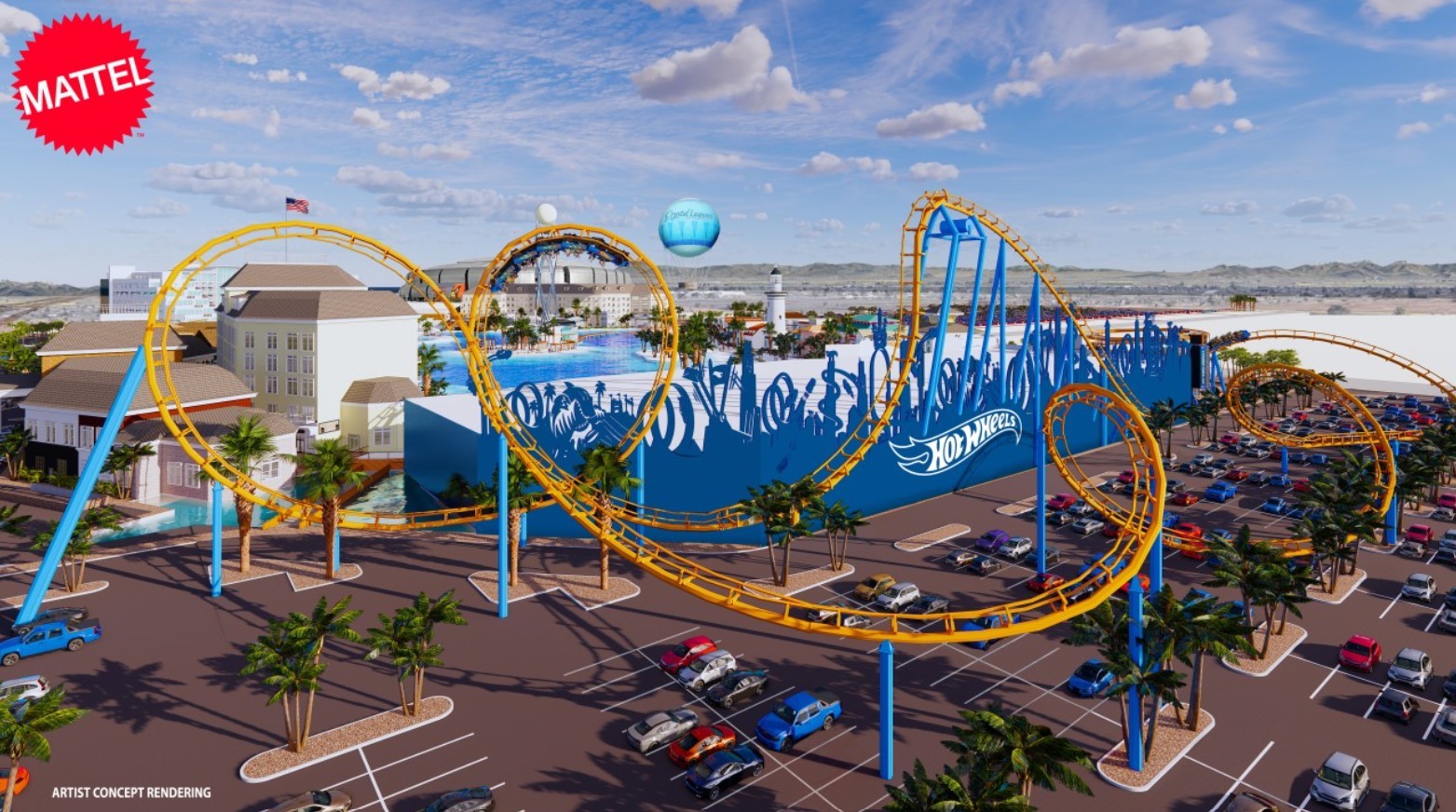 Crystal Lagoons Arizona park to feature Hot Wheels rollercoaster