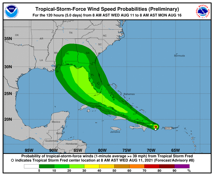 Orlando remains in Tropical Storm Fred's potential path Orlando