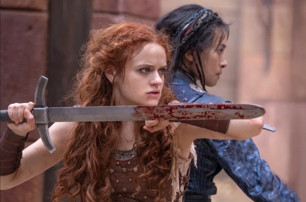 Joey King and Veronica Ngo in "The Princess,"  Friday on Hulu