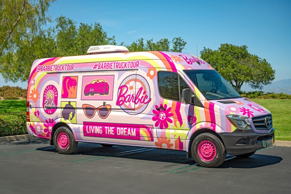 barbie dreamhouse truck tour