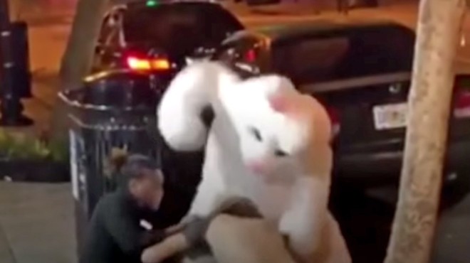 Orlando's viral Easter Bunny hero arrested for hit and run in bunny suit